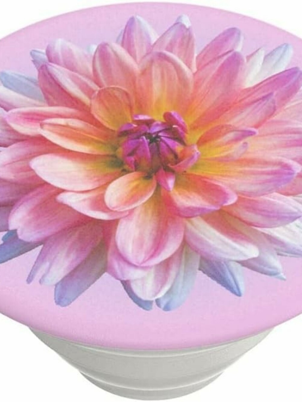 PopSocket PopGrip Pink Floral Phone Grip with Orange & Purple Accents